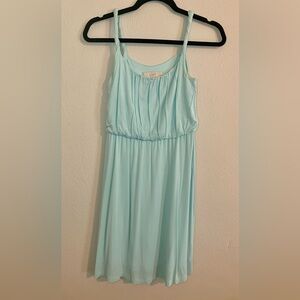 Loft blue sleeveless dress